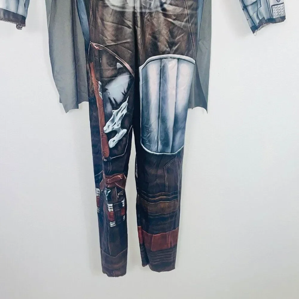 Star Wars Child Size L Costume Mandalorian Gray Black Halloween Dress Up